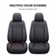 Premium Black Leather Car Seat Covers by Seametal