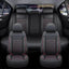 Premium Black Leather Car Seat Covers by Seametal