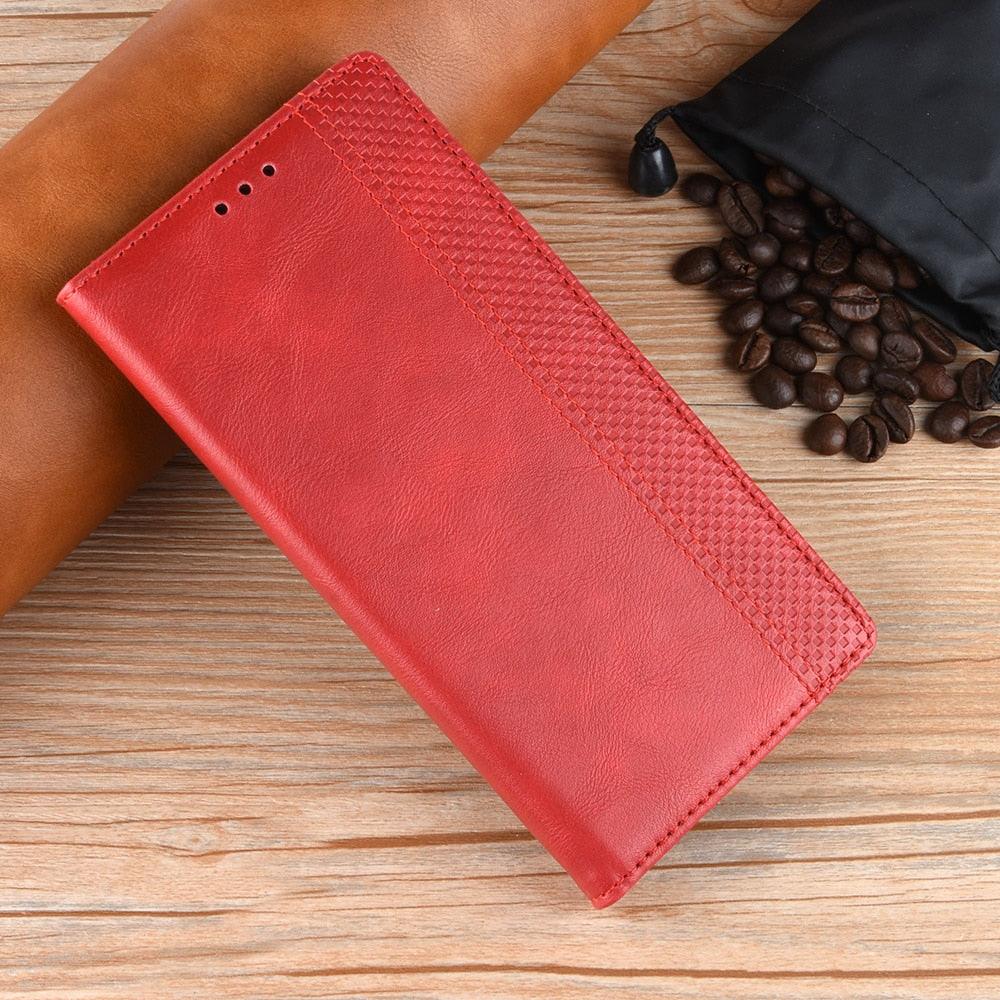 Premium Black Leather Flip Case for iPhone 11-14 Series