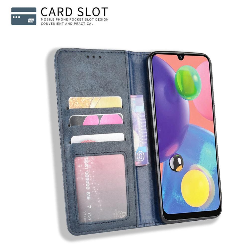 Premium Black Leather Flip Case for iPhone 11-14 Series