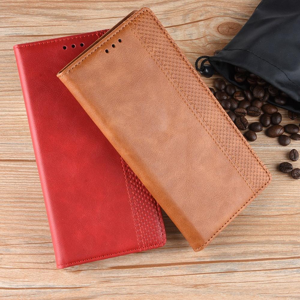 Premium Black Leather Flip Case for iPhone 11-14 Series