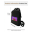 Mochilas LED Pixel Negras y Bolsas de Cintura Inteligentes