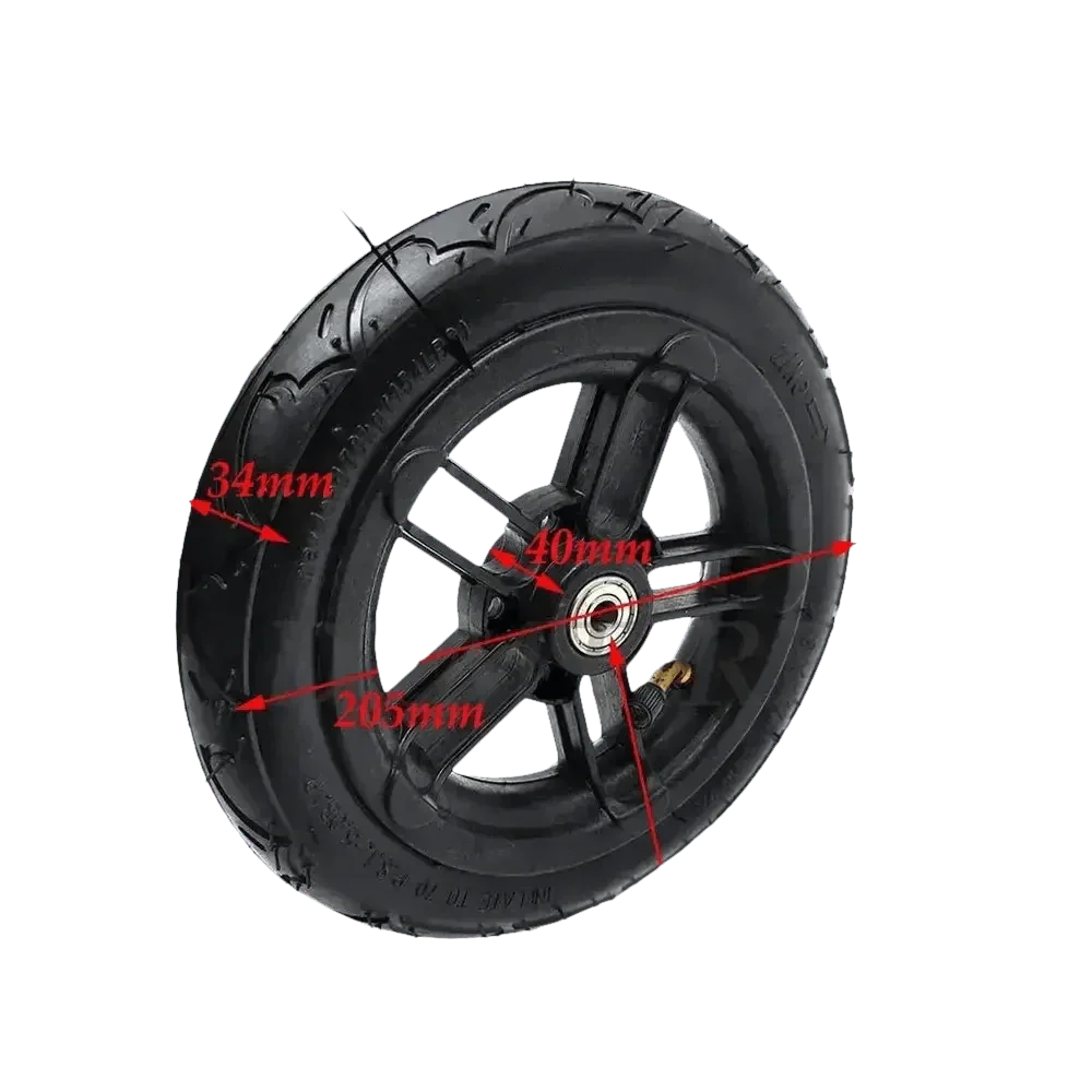 Black Pneumatic Tire for Folding Electric Scooter