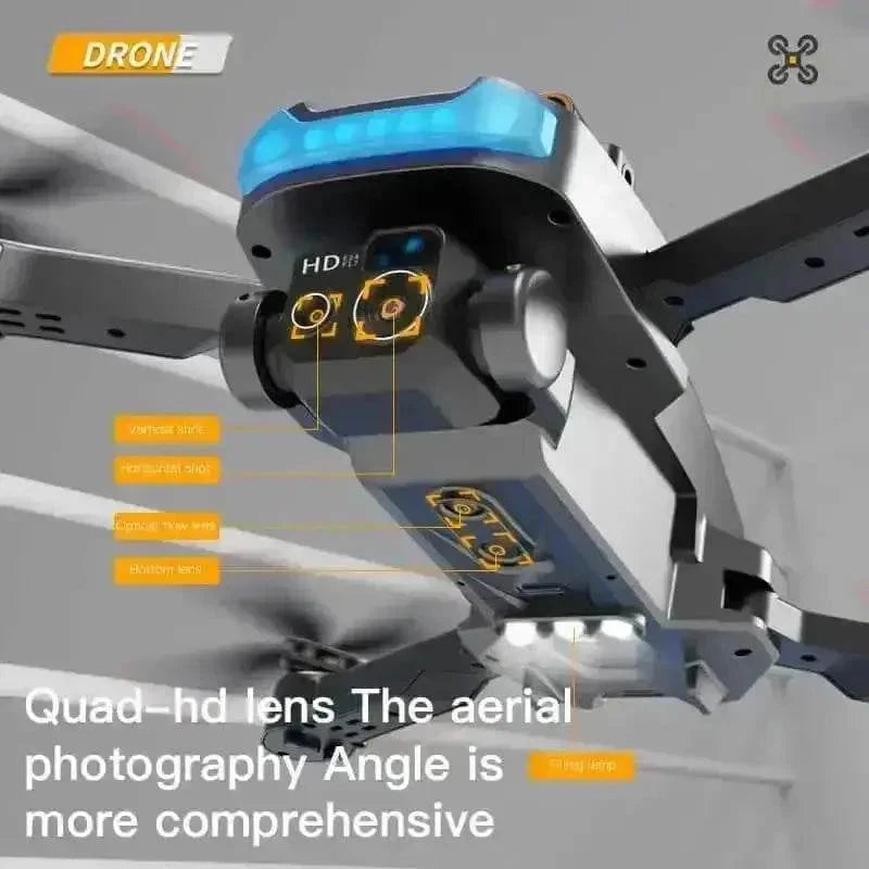 Black P15 Mini Drone Camera with Obstacle Avoidance