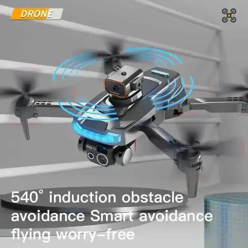 Black P15 Mini Drone Camera with Obstacle Avoidance