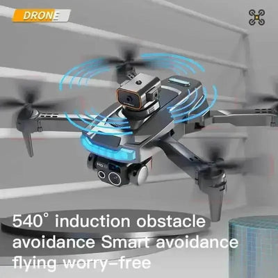 Black P15 Mini Drone Camera with Obstacle Avoidance