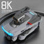 Black P15 Mini Drone Camera with Obstacle Avoidance