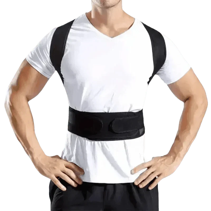 Black Posture Corrector Belt for Enhanced Comfort