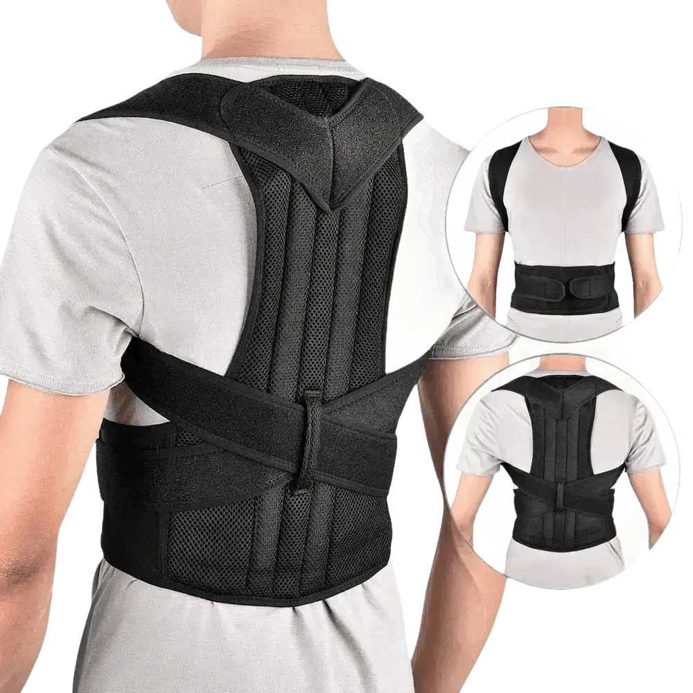 Black Posture Corrector Belt for Enhanced Comfort