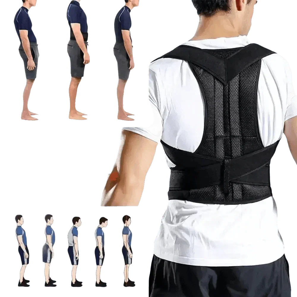 Black Posture Corrector Belt for Enhanced Comfort