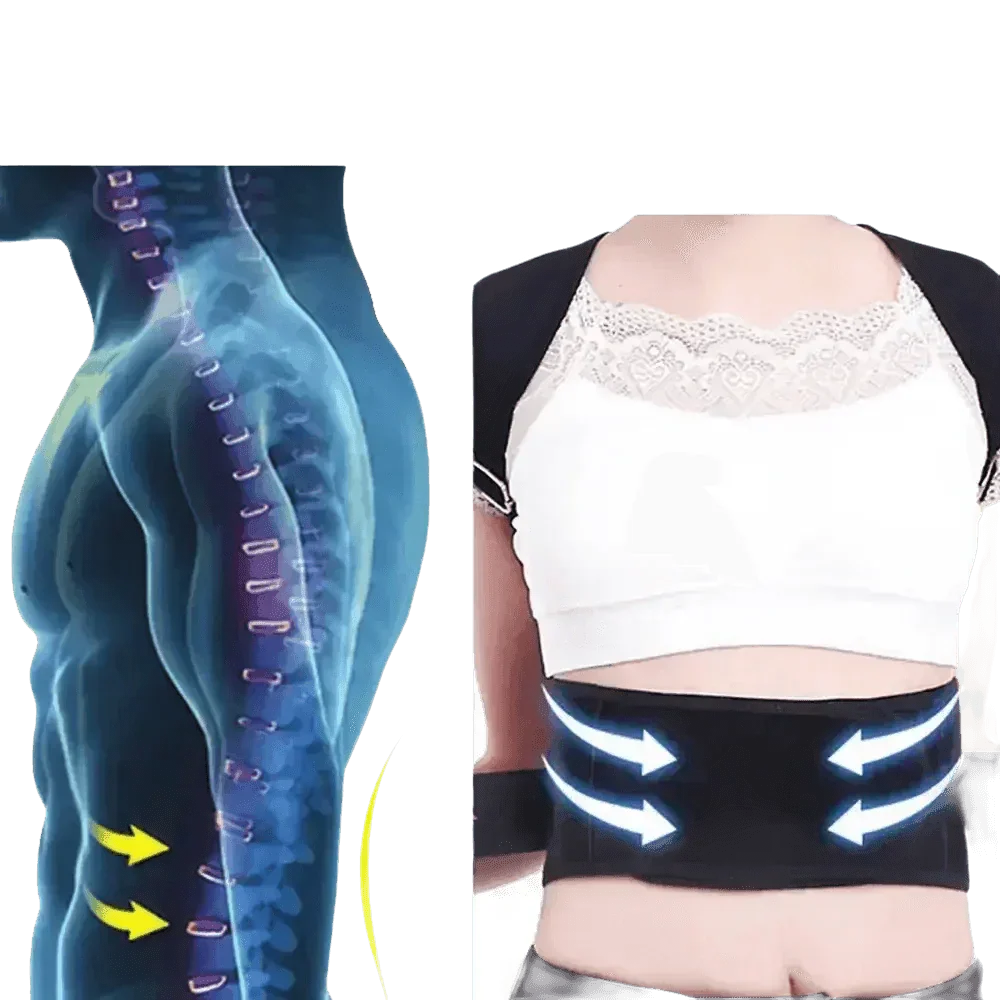 Black Posture Corrector Belt for Enhanced Comfort