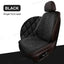 Premium Black Quilted Leather Car Seat Covers