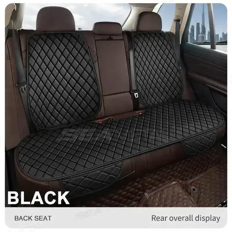 Premium Black Quilted Leather Car Seat Covers