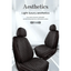Premium Black Quilted Leather Car Seat Covers