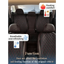 Premium Black Quilted Leather Car Seat Covers