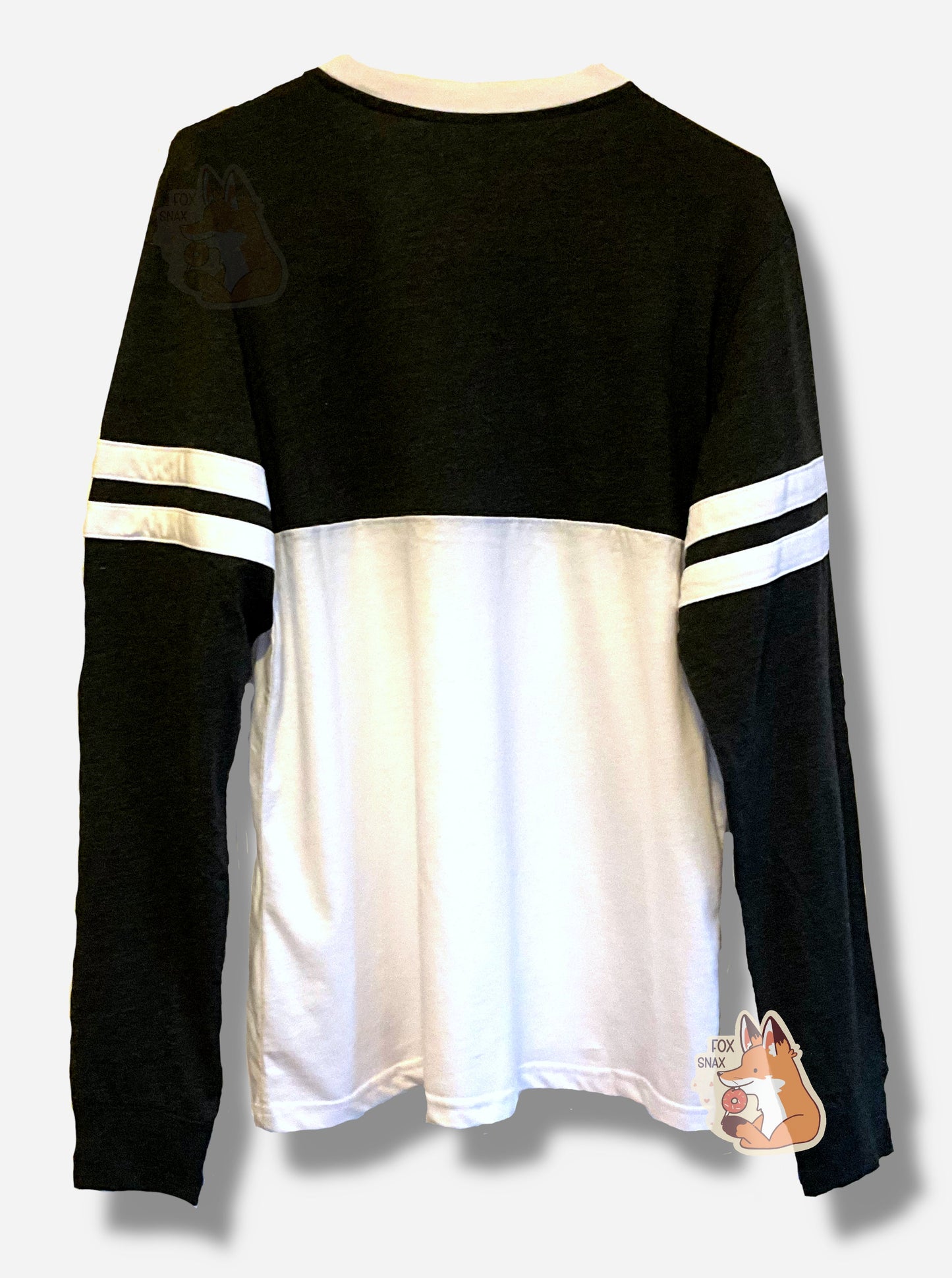 Buc-ee's Black and White Varsity Long Sleeve Shirt