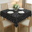 Nappe carrée Meow Trails noir et blanc