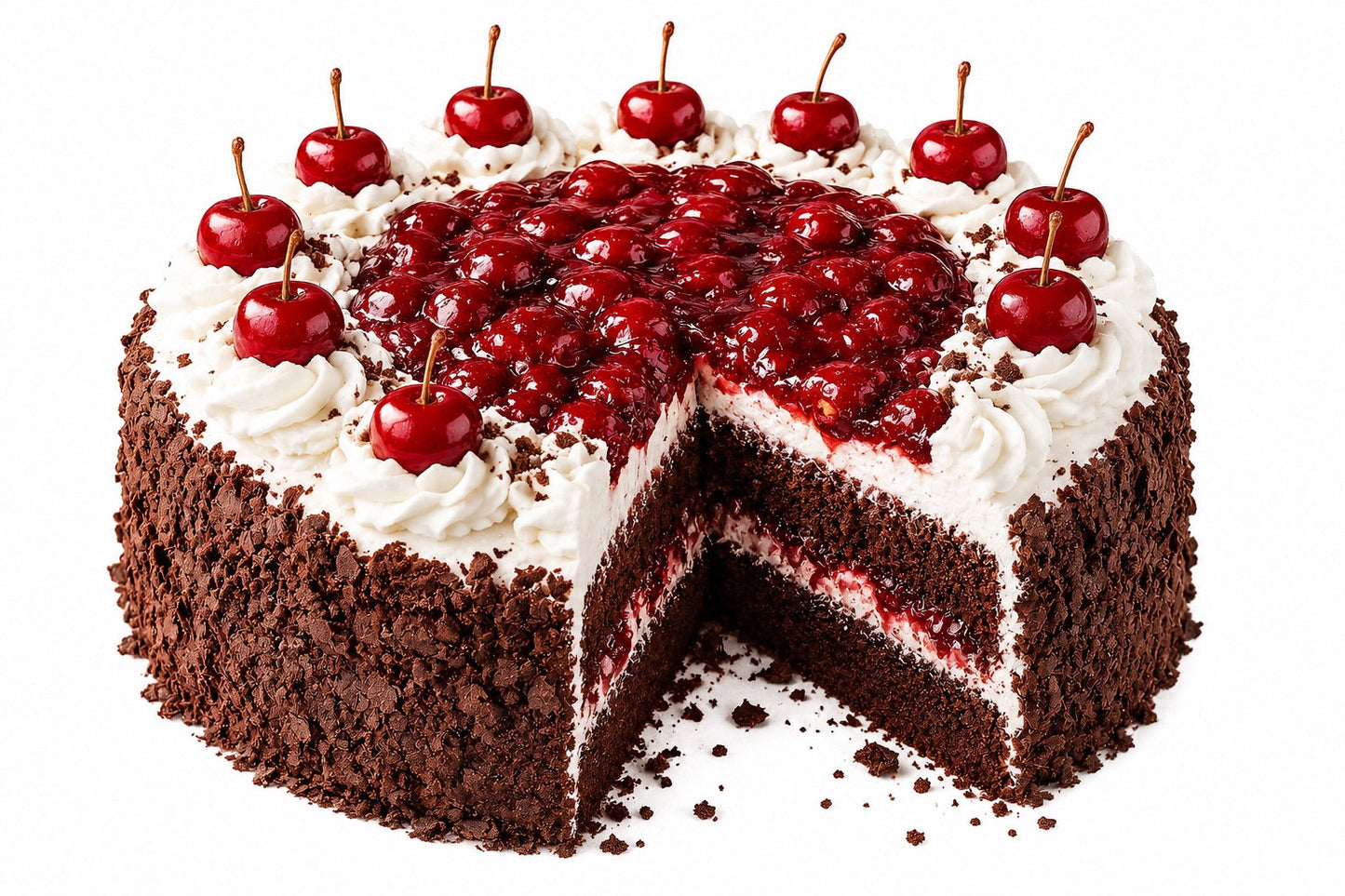 Gâteau Forêt Noire Sans Sucre Andy Anand - Compatible Keto, 2,8 lbs