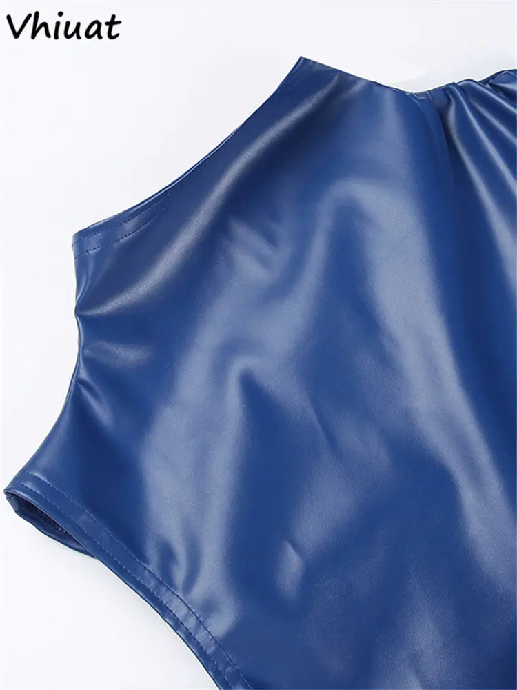 Robe Mini en Cuir pour Femme - Audacieuse et Élégante