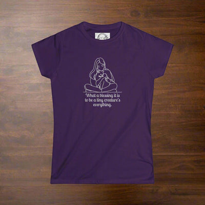 Camiseta Softstyle Inspiracional para Amantes de Gatos Blessing