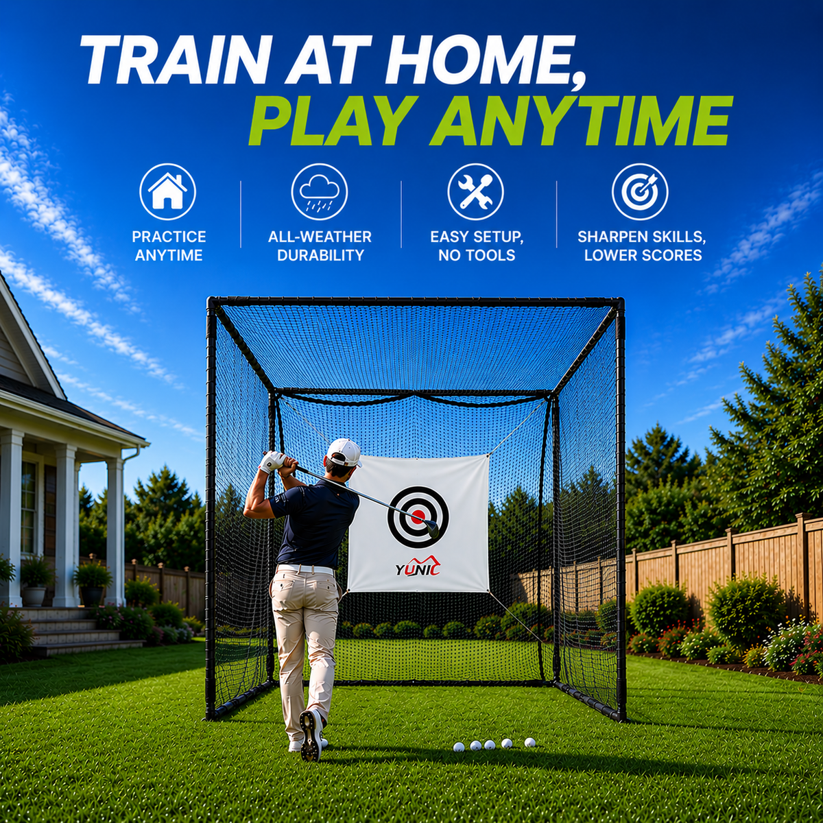 Ultimate Golf Driving Practice Cage - Enhance Your Game Anywhere