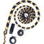 Authentic Indiana Jones Bullwhip – Premium Yellow & Black Leather (4ft–16ft) - Korvel