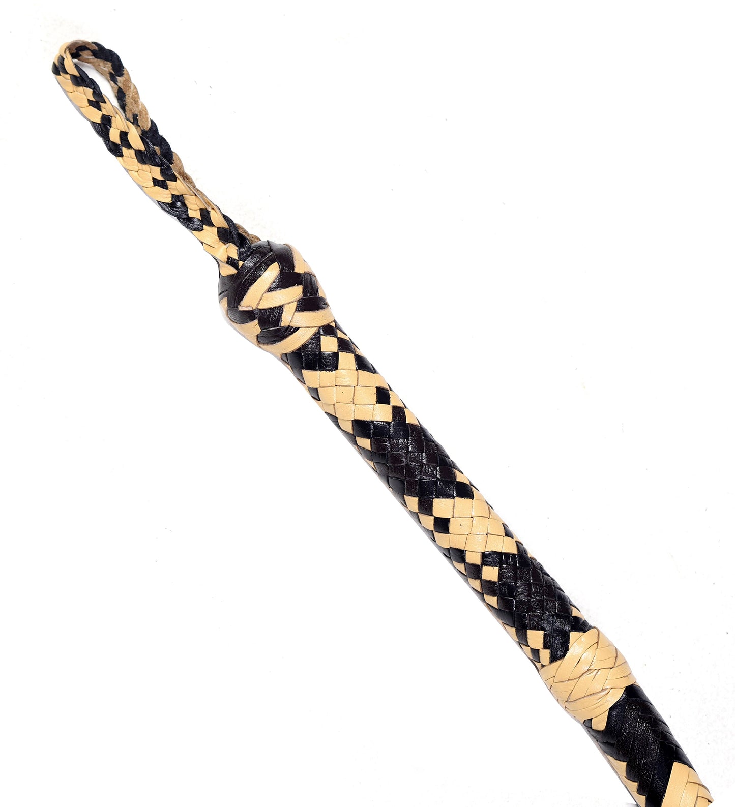 Authentic Indiana Jones Bullwhip – Premium Yellow & Black Leather (4ft–16ft) - Korvel