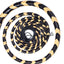 Authentic Indiana Jones Bullwhip – Premium Yellow & Black Leather (4ft–16ft) - Korvel
