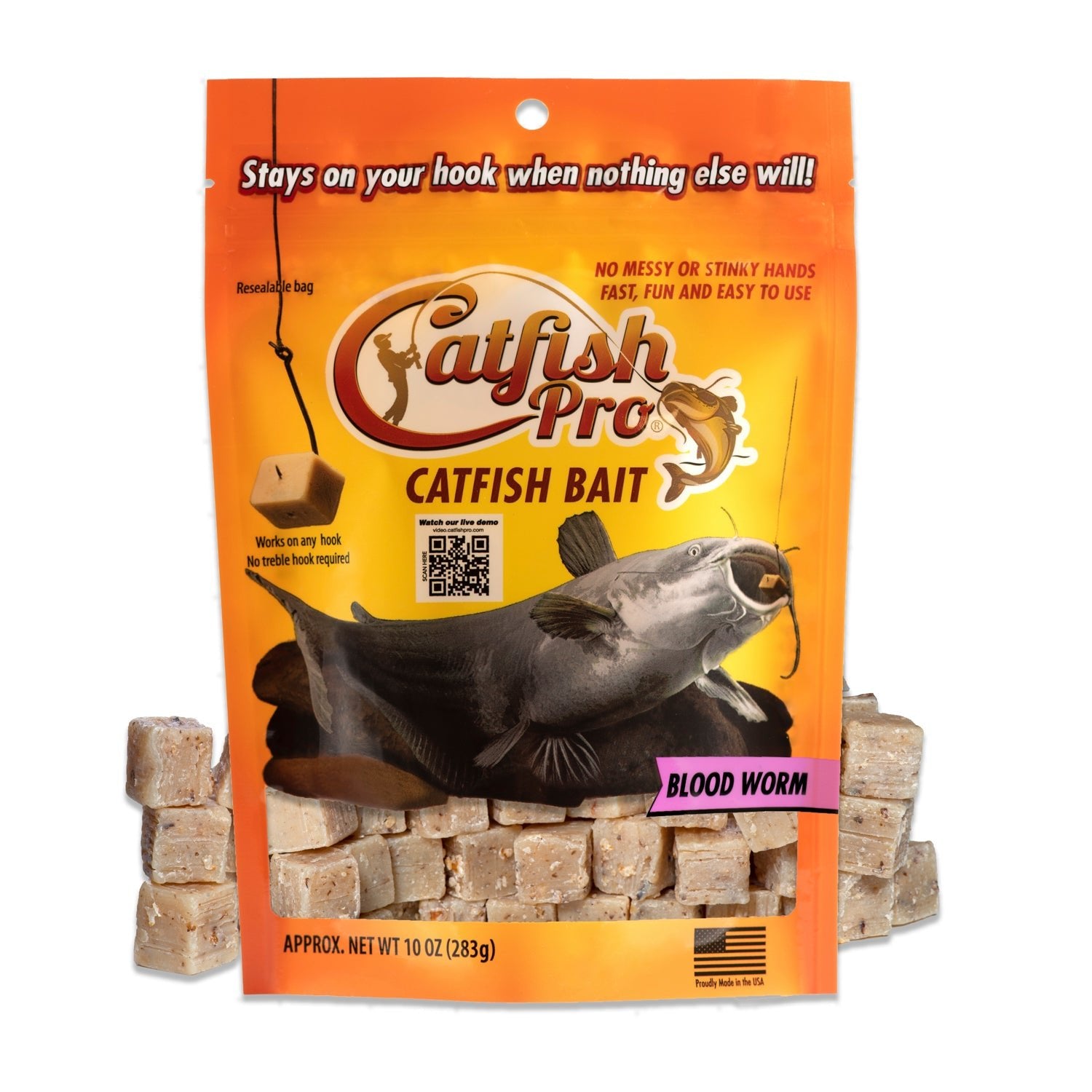 Premium Blood Worm Catfish Bait for Ultimate Fishing Success - Korvel