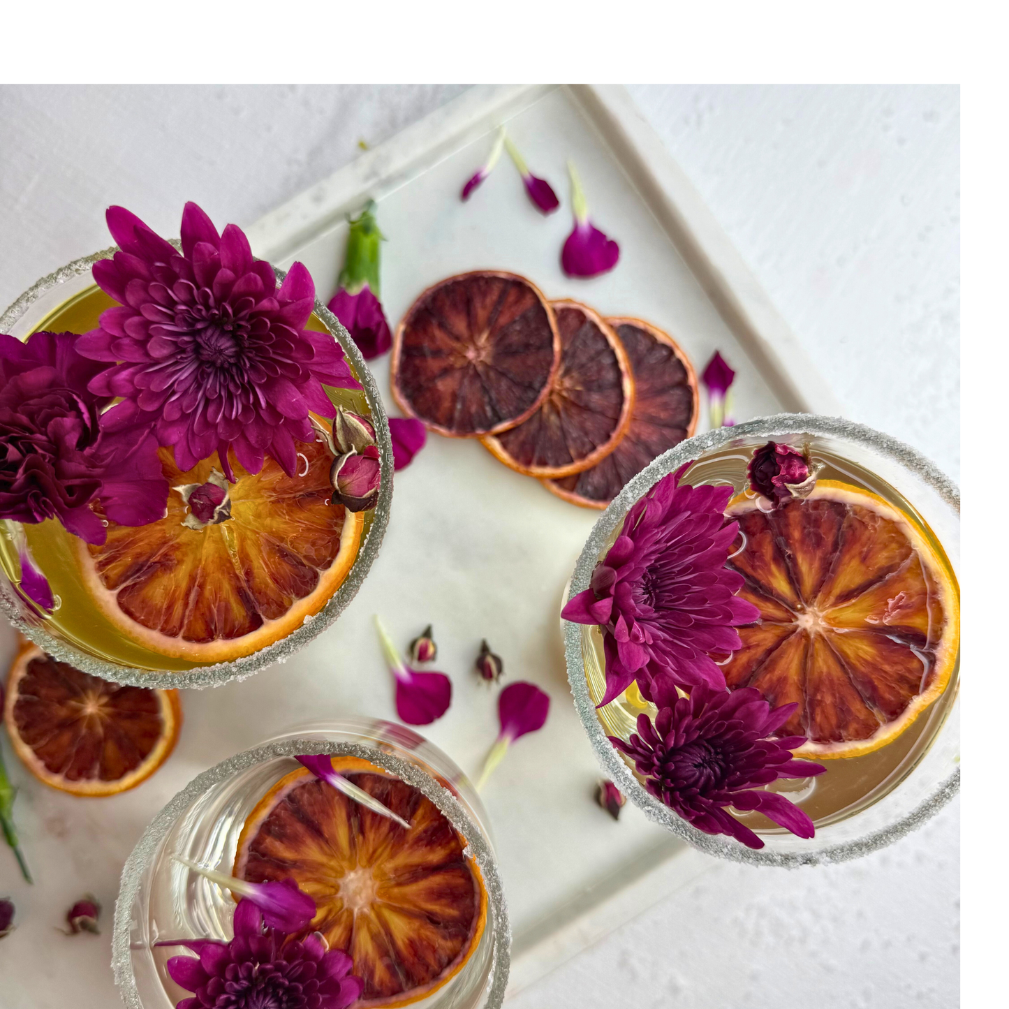 Tranches d'orange sanguine déshydratées pour bar et décoration