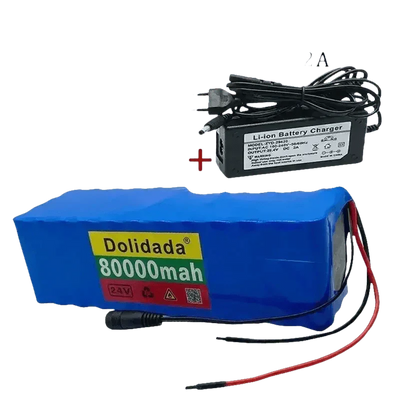 Blue 24V 80Ah Premium Scooter Battery Pack