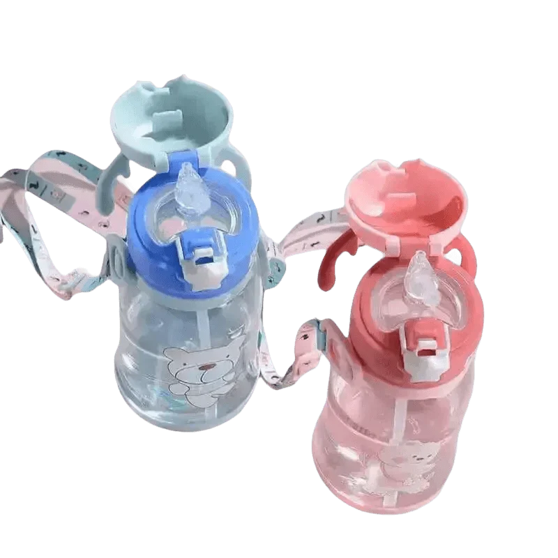 Blue Dinosaur Antler Kids Water Sippy Cup