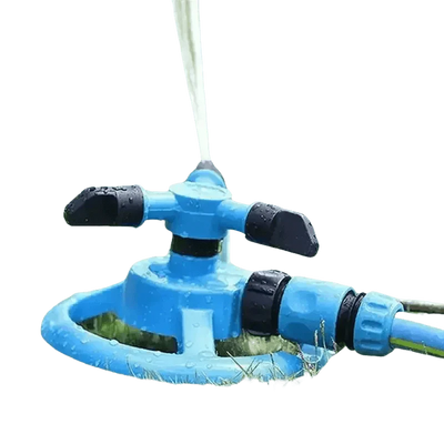 Blue Rotating Garden Sprinklers for Effortless Watering
