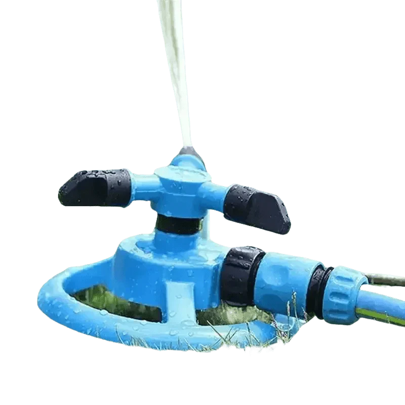 Blue Rotating Garden Sprinklers for Effortless Watering