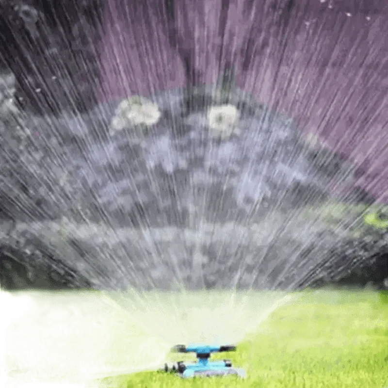 Blue Rotating Garden Sprinklers for Effortless Watering