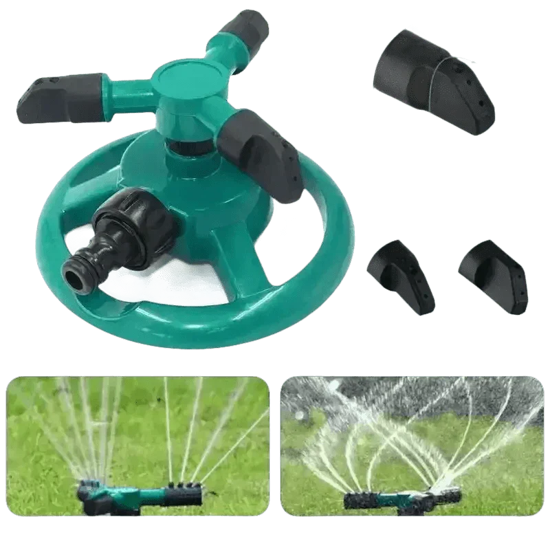 Blue Rotating Garden Sprinklers for Effortless Watering