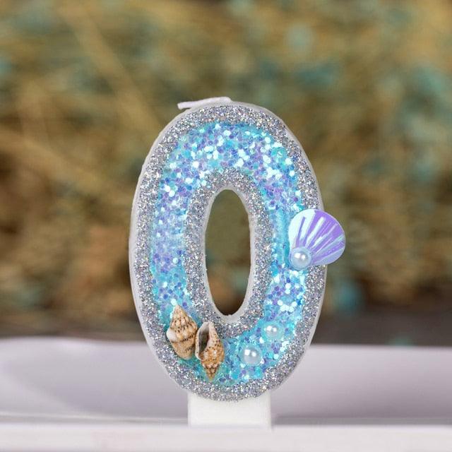 Velas de Cumpleaños con Números de Brillo - Elegantes Adornos para Pasteles 0-9