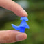 Blue Silicone Water Sports Earplugs - Hypoallergenic Comfort