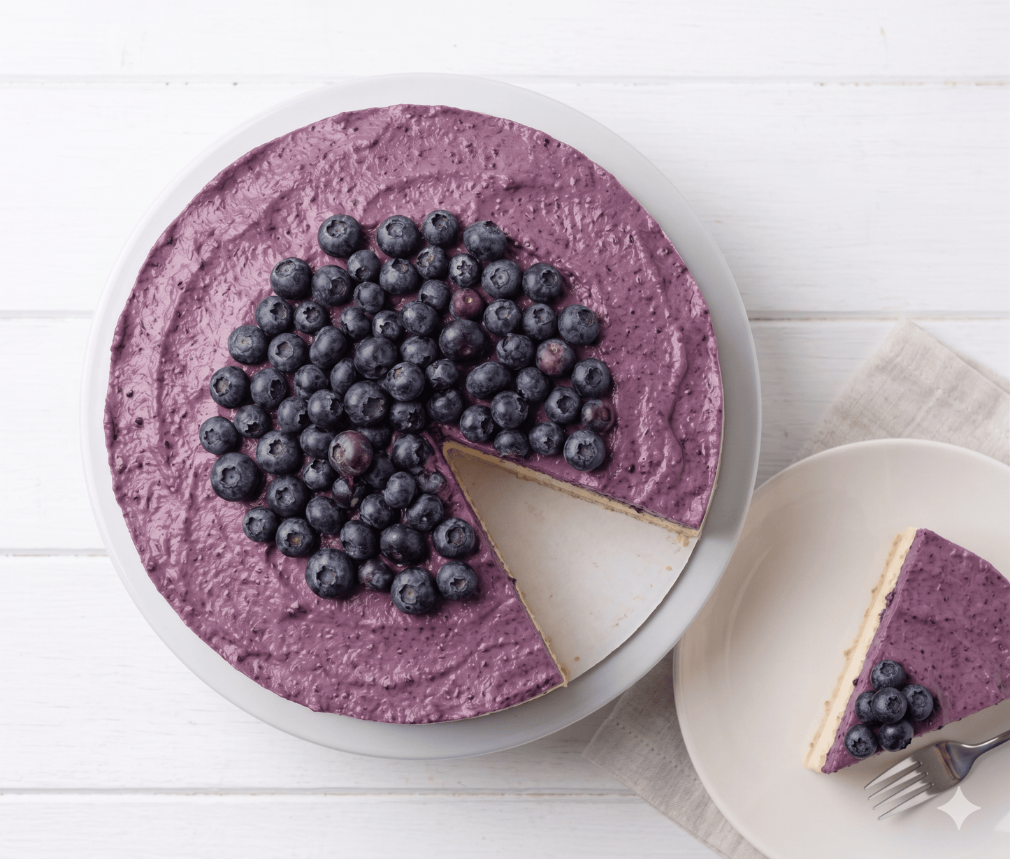 Pastel de Mousse de Limón y Arándano Sin Azúcar Andy Anand, 2.6 lb
