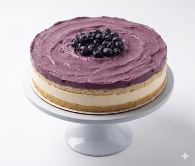 Pastel de Mousse de Limón y Arándano Sin Azúcar Andy Anand, 2.6 lb