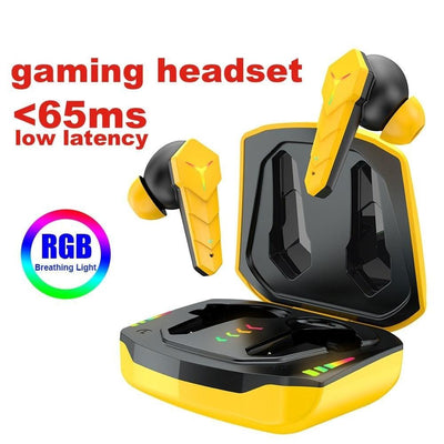 Bluetooth 5.0 RGB Gaming Earphones with Mic and Charging Case
