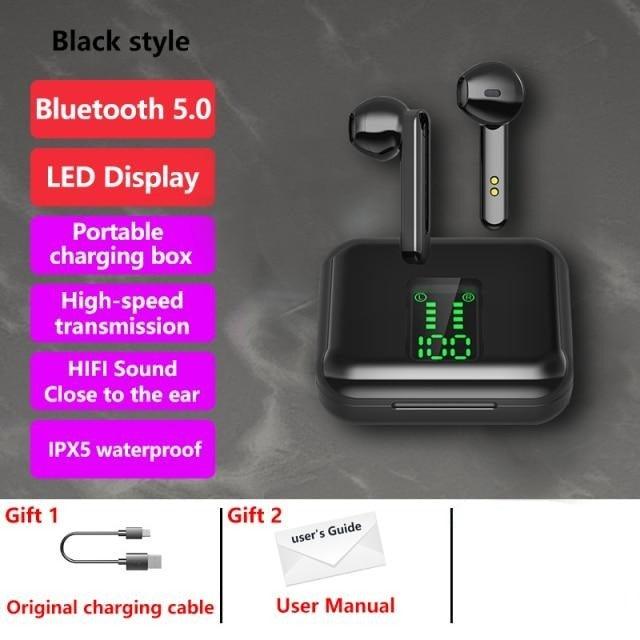 Écouteurs de sport sans fil Bluetooth 5.1 avec microphone