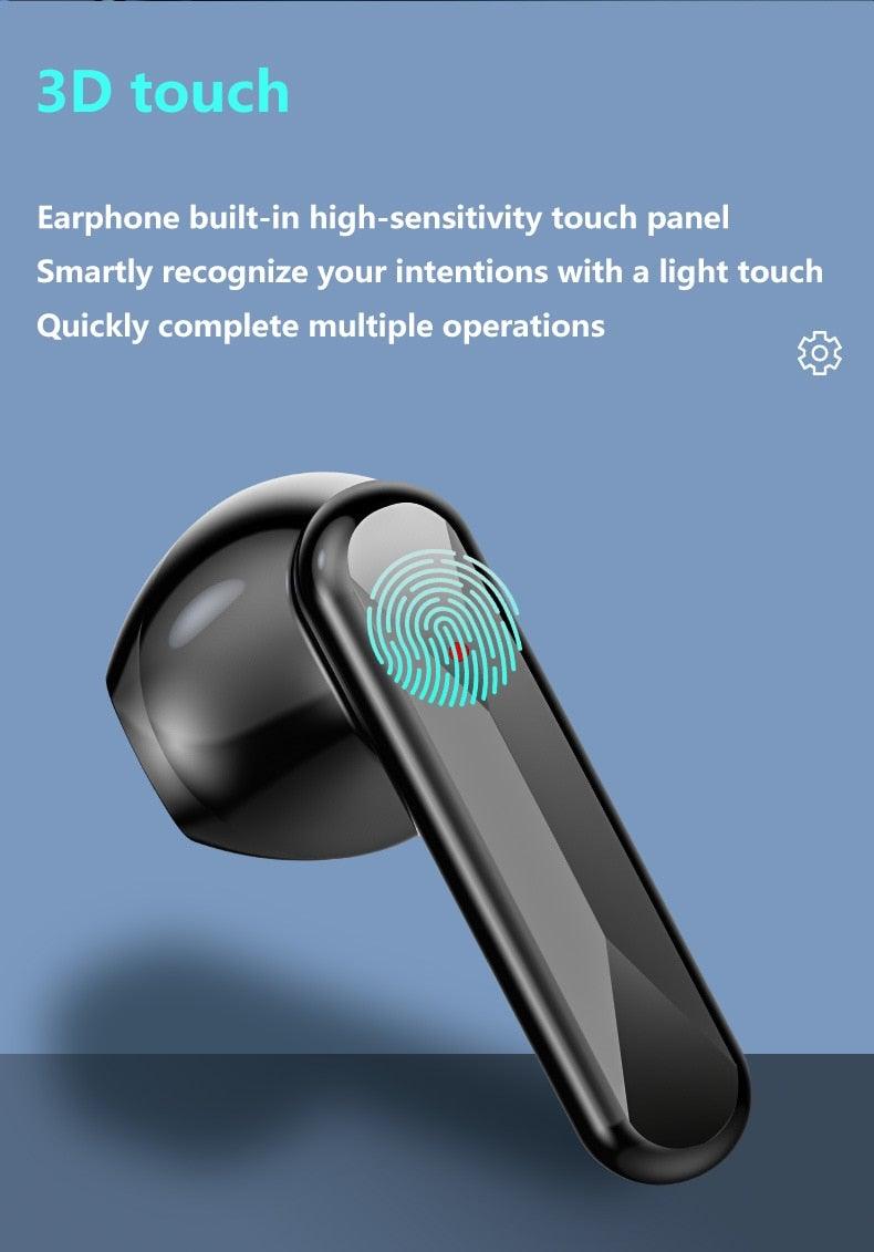 Écouteurs de sport sans fil Bluetooth 5.1 avec microphone