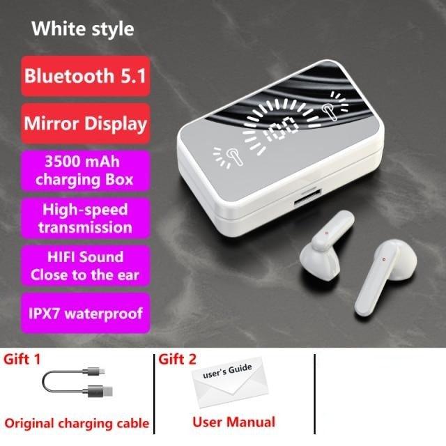 Écouteurs de sport sans fil Bluetooth 5.1 avec microphone