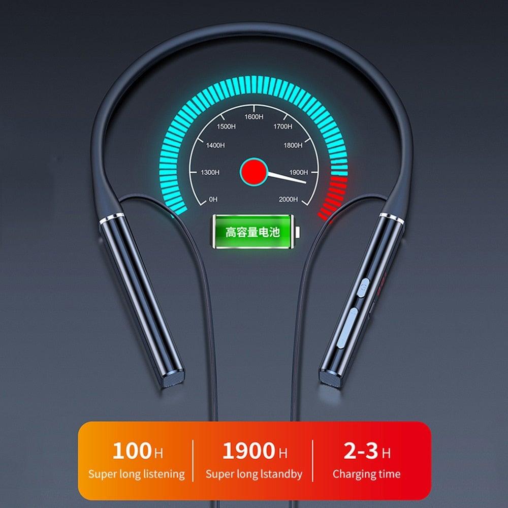 Premium Bluetooth Neckband Headphones with Noise Cancelling