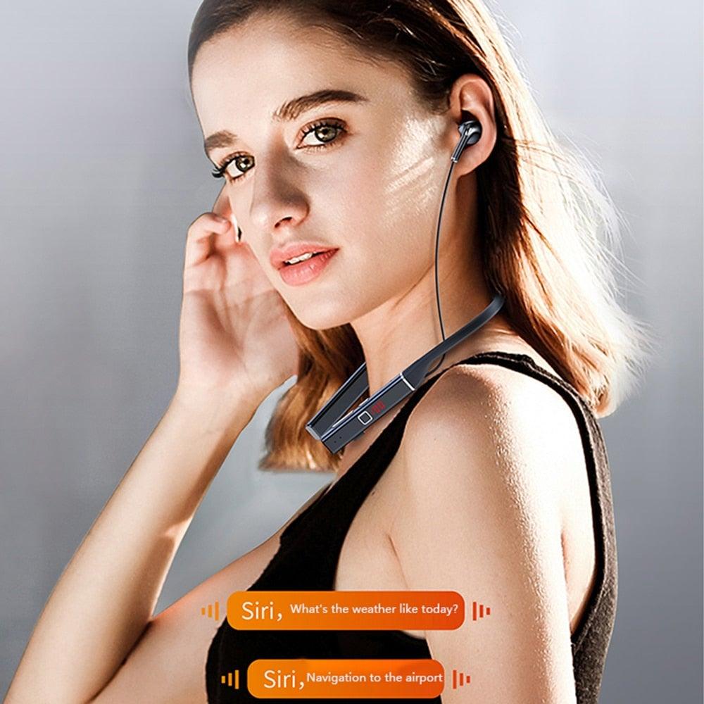Premium Bluetooth Neckband Headphones with Noise Cancelling