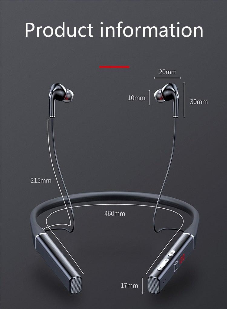 Premium Bluetooth Neckband Headphones with Noise Cancelling
