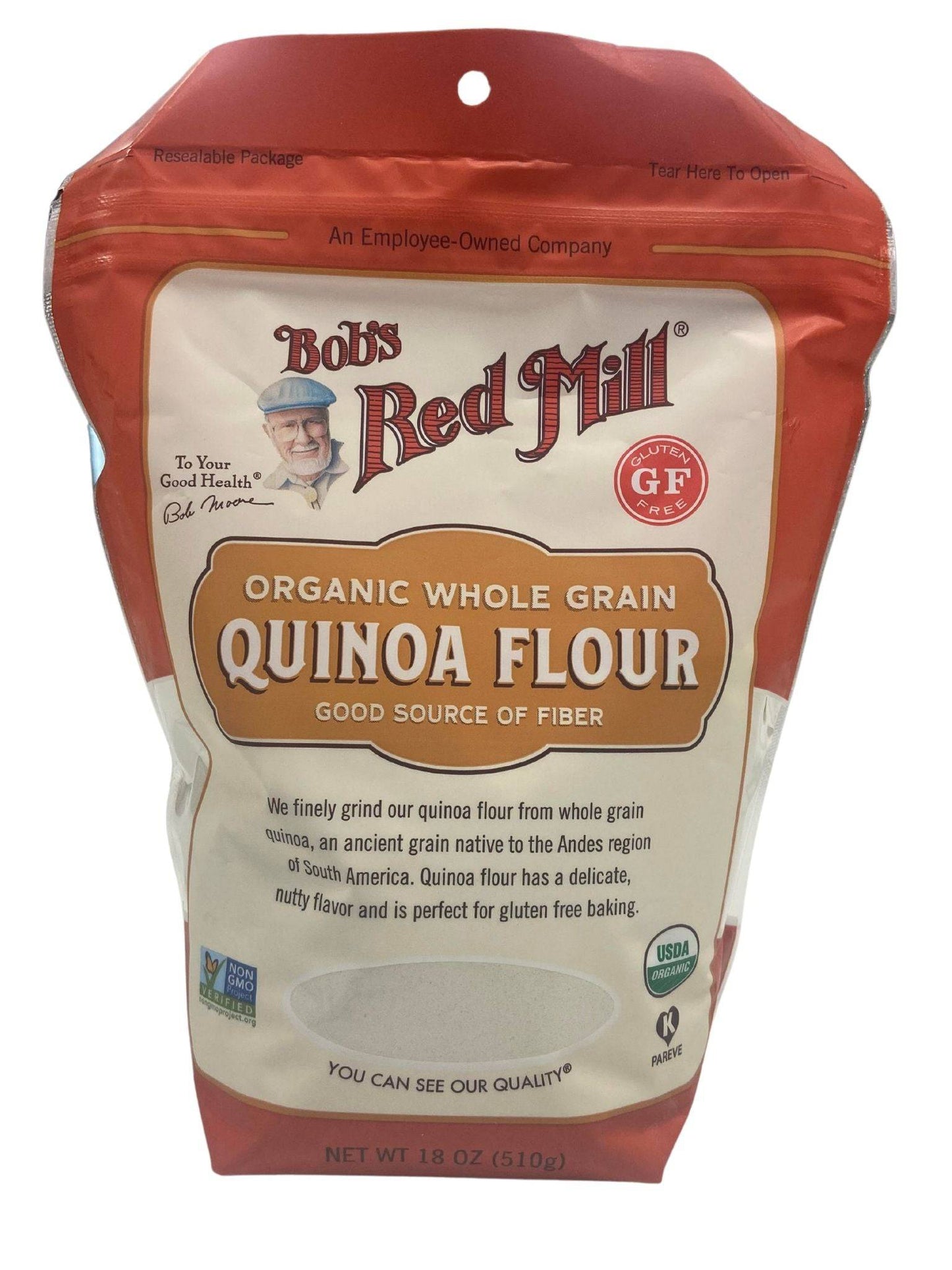 Bob’s Red Mill Organic Quinoa Flour – Finely Stone-Ground Whole Grain Flour