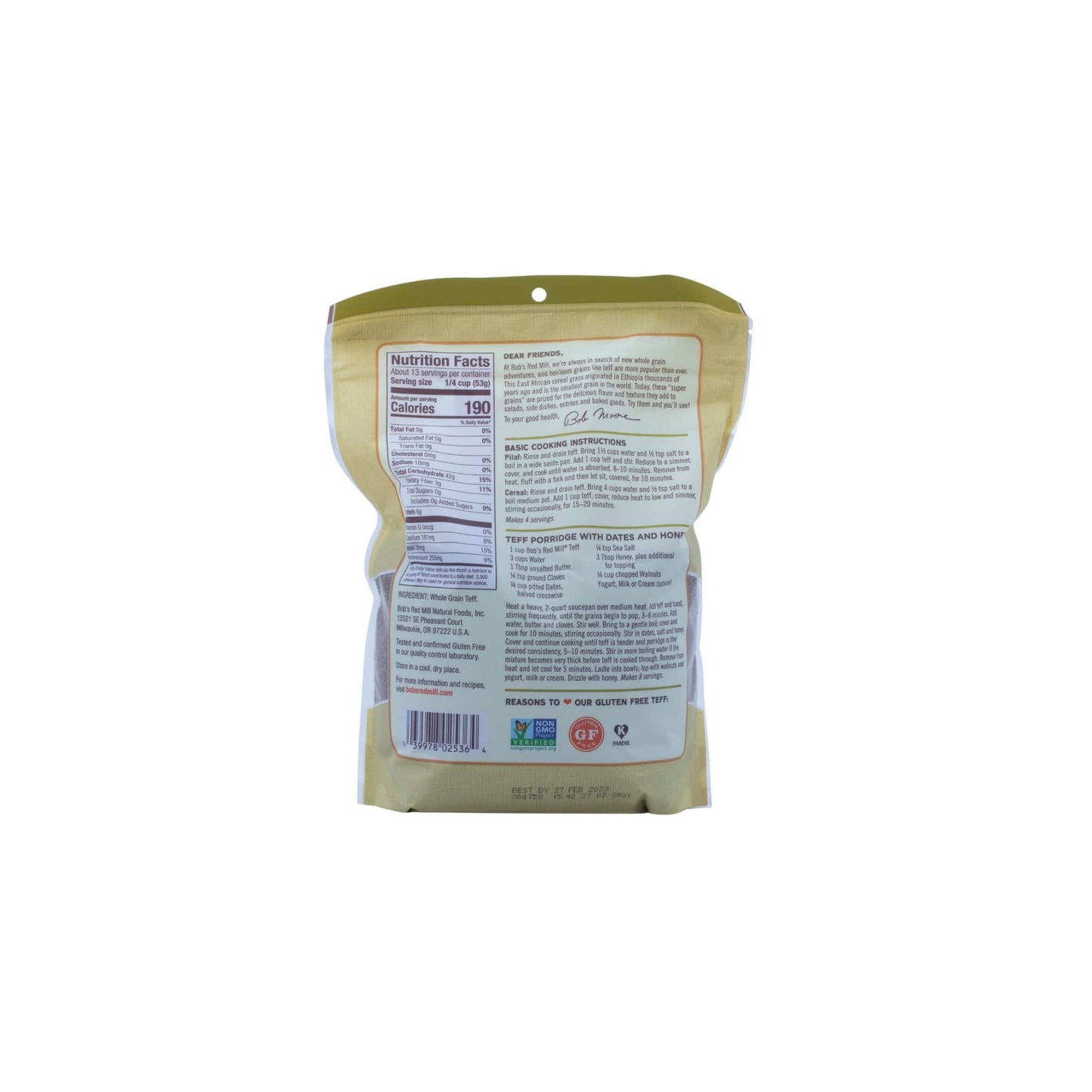 Bob's Red Mill Teff Grain - Gluten-Free Ancient Grain