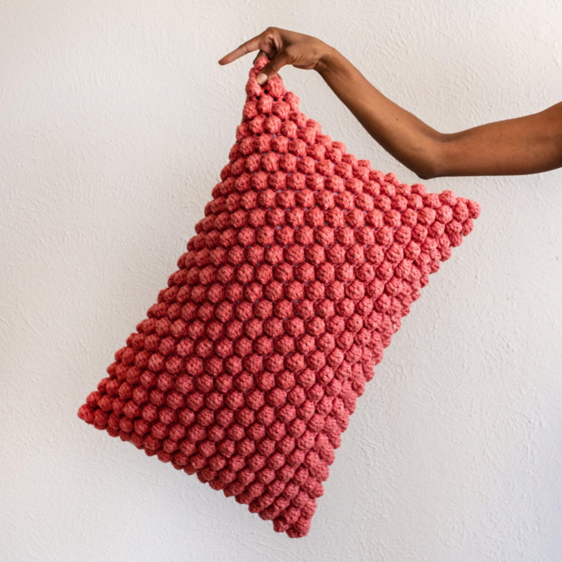 Cotton Bobbles Textured Throw Pillow - Korvel